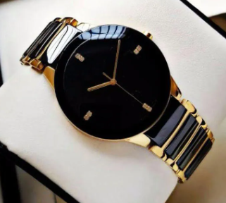 Elegant Black Dial Men's Watch