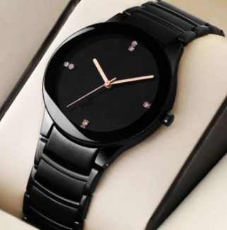 Elegant Black Dial Men's Watch