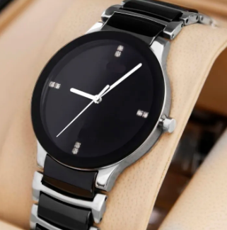 Elegant Black Dial Men's Watch